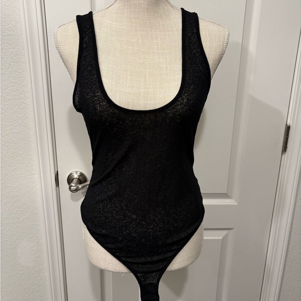 NWT Black Sleeveless bodysuit